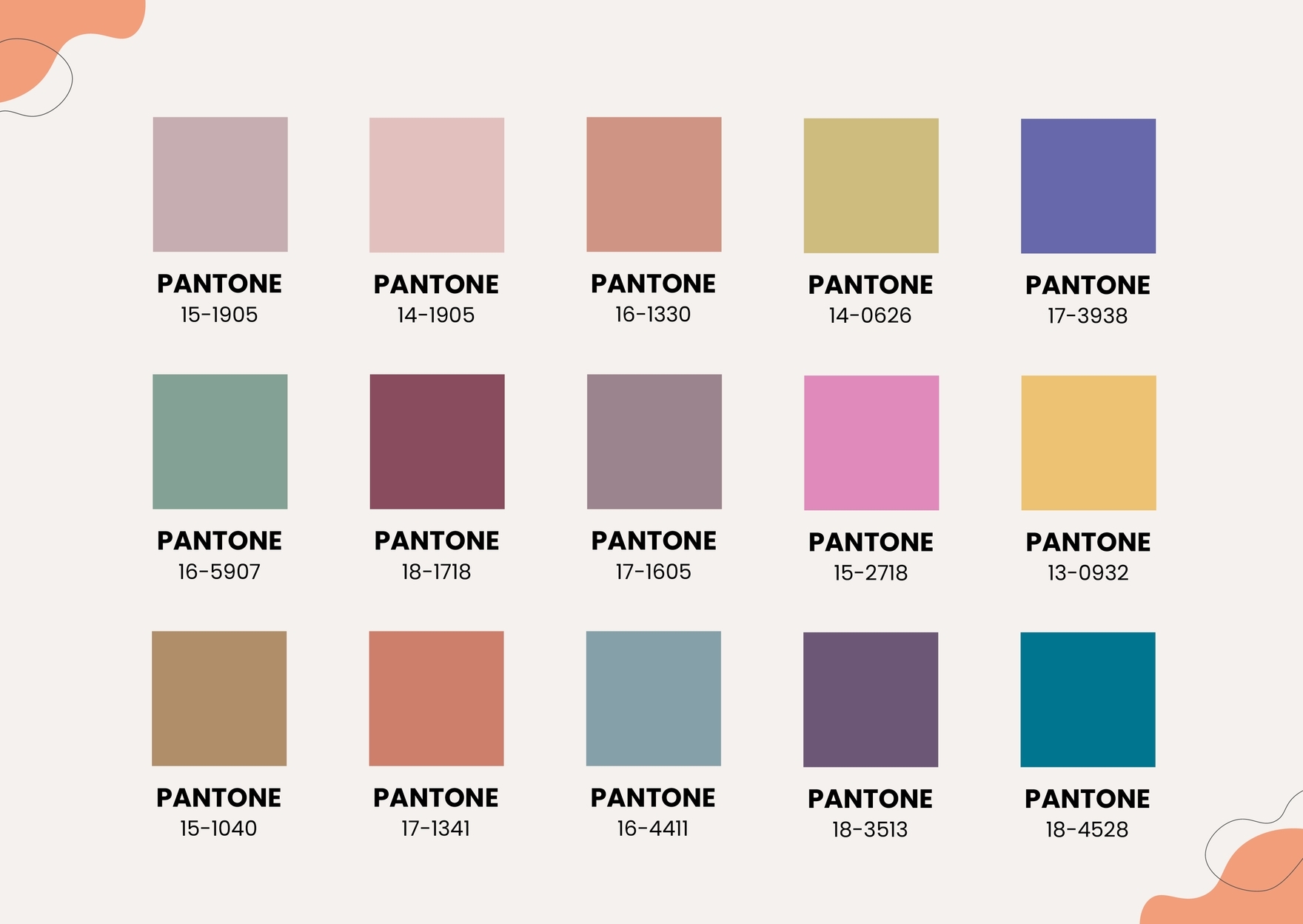 printable pantone color chart pdf