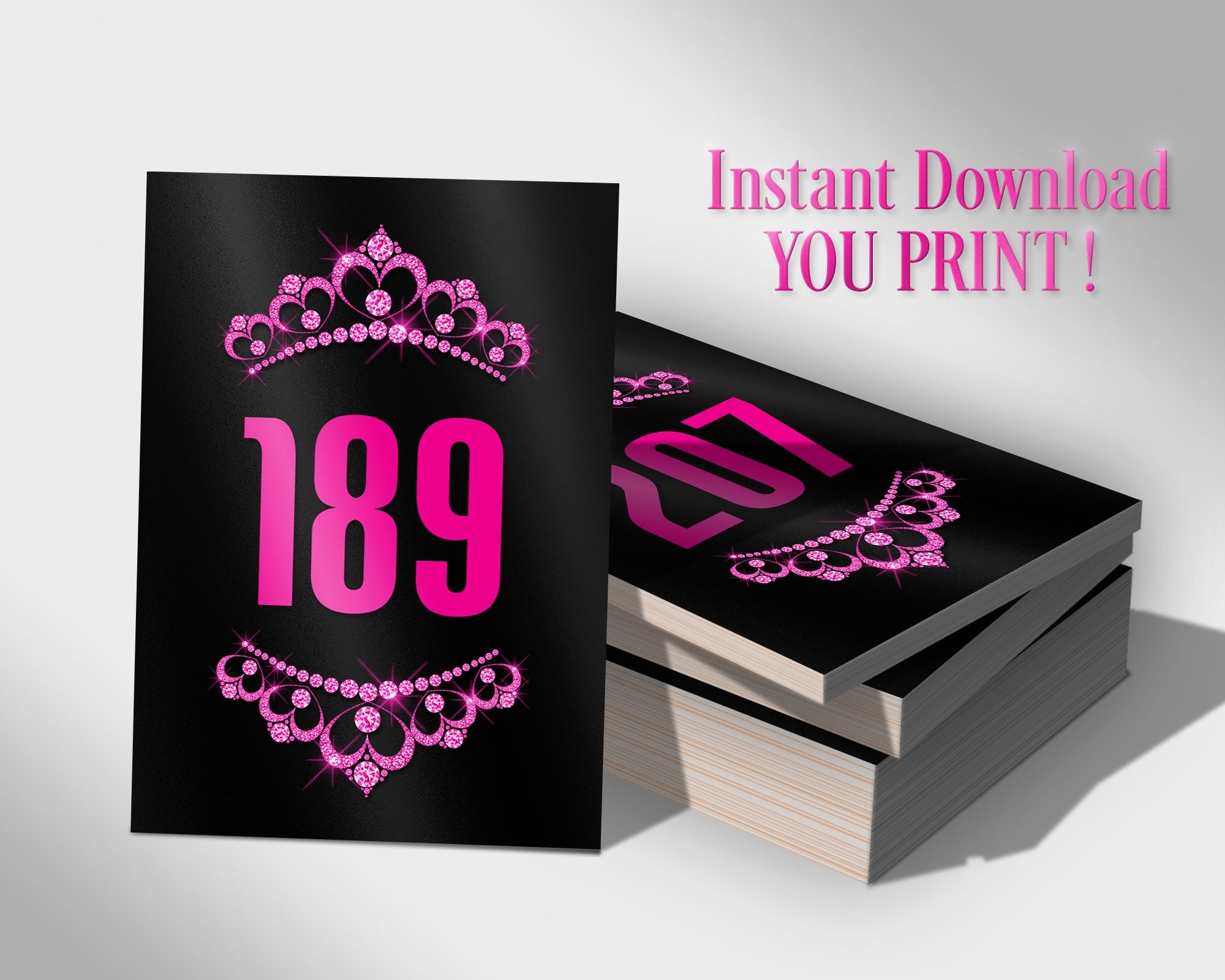 Paparazzi Number Card Etsy