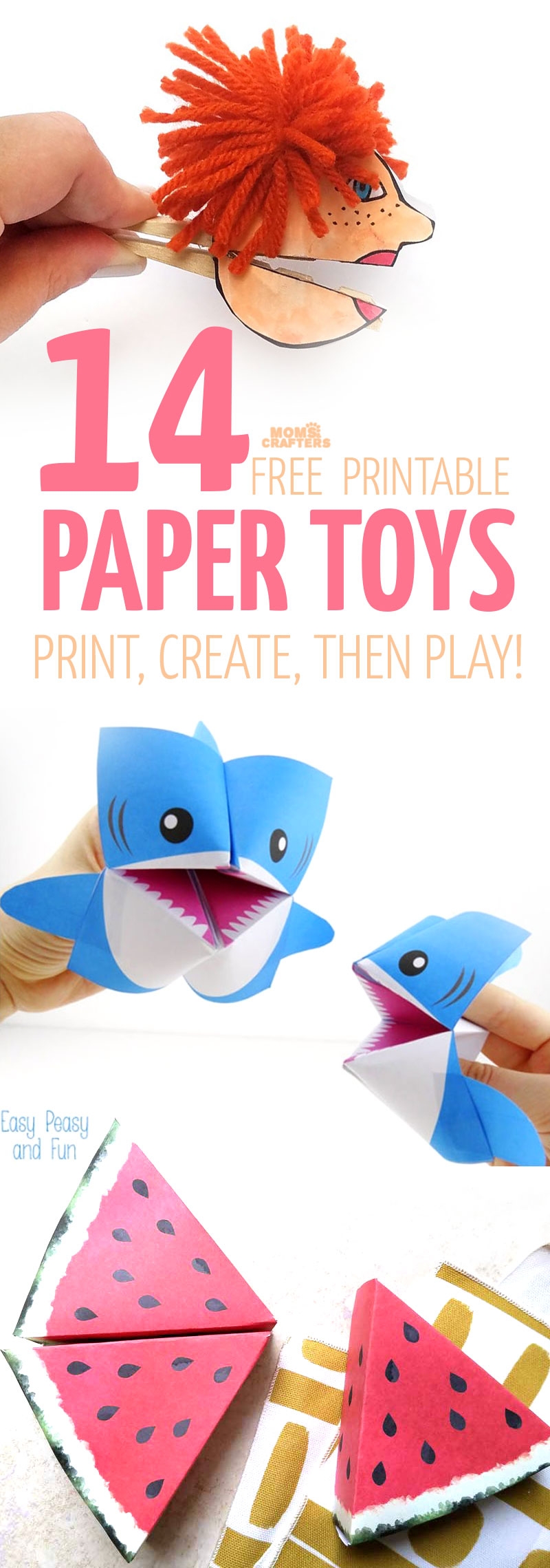 Paper Toy Templates 14 Free Printables To Craft And Play Worksheets Library
