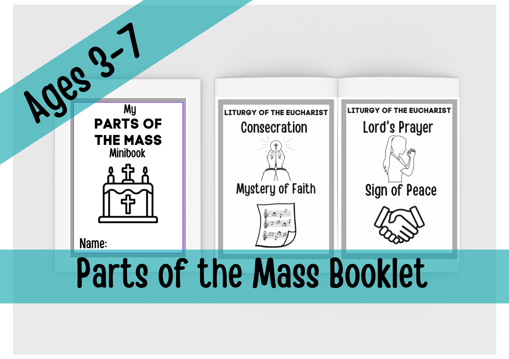 Parts Of The Catholic Mass Printable Booklet