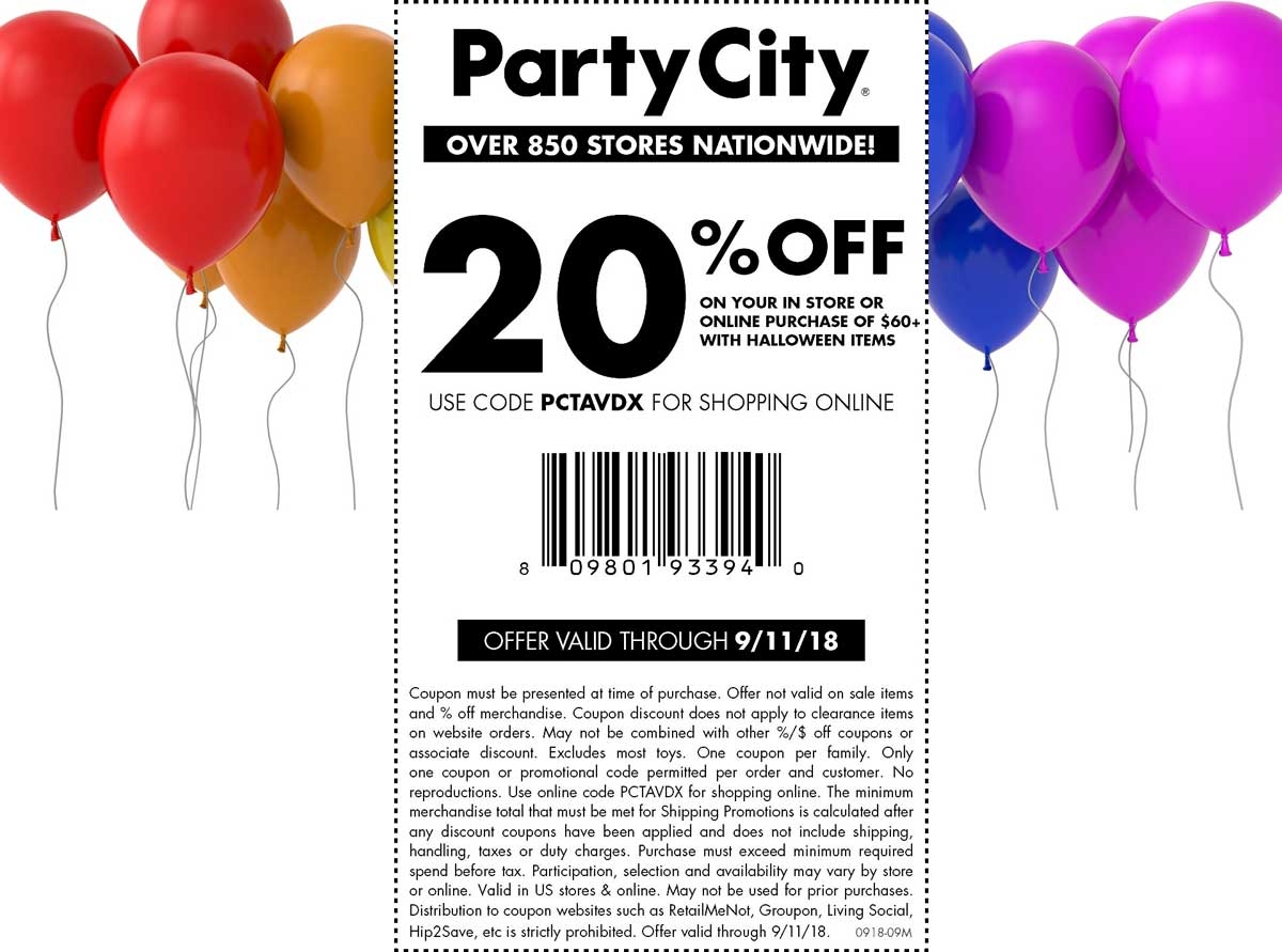 Party City Coupon Party City Worksheets Library