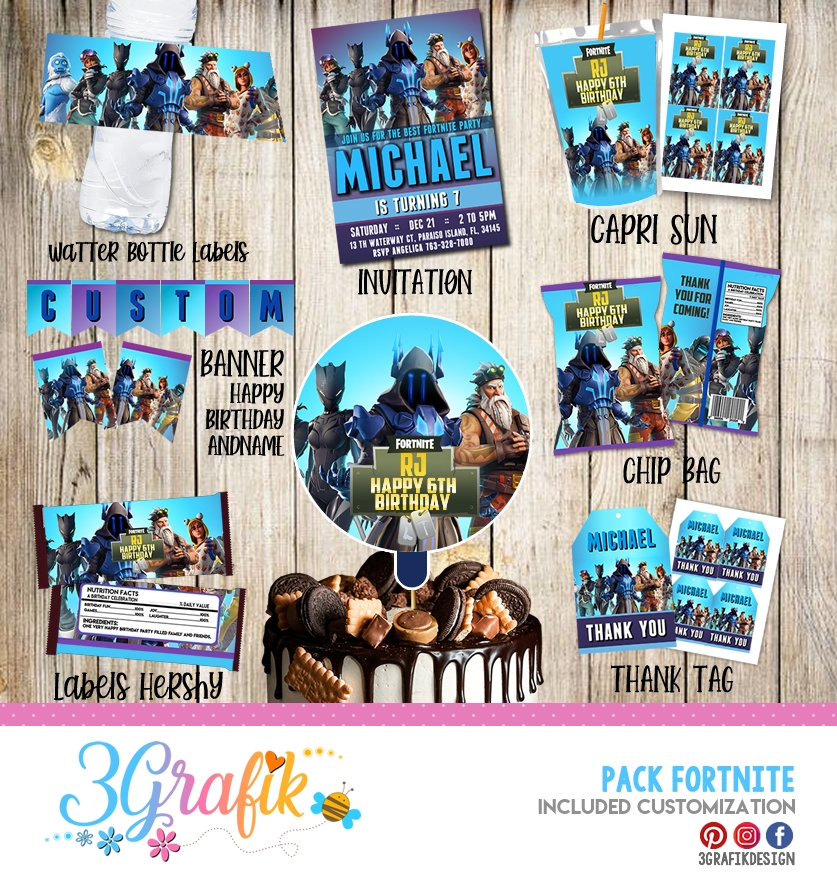 free fortnite party printables