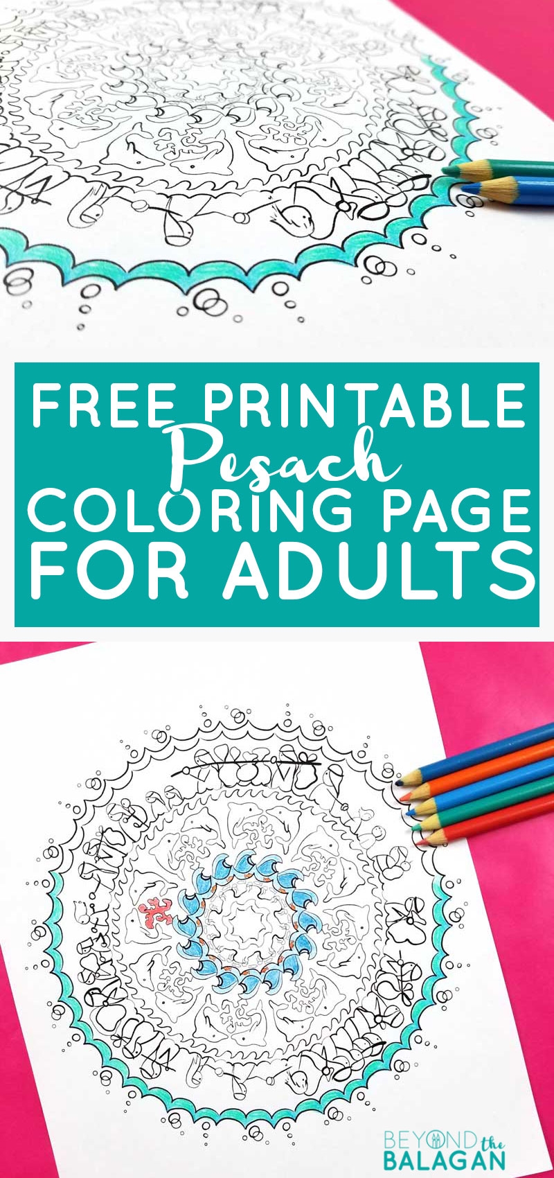 Passover Coloring Page For Adults Free Printable