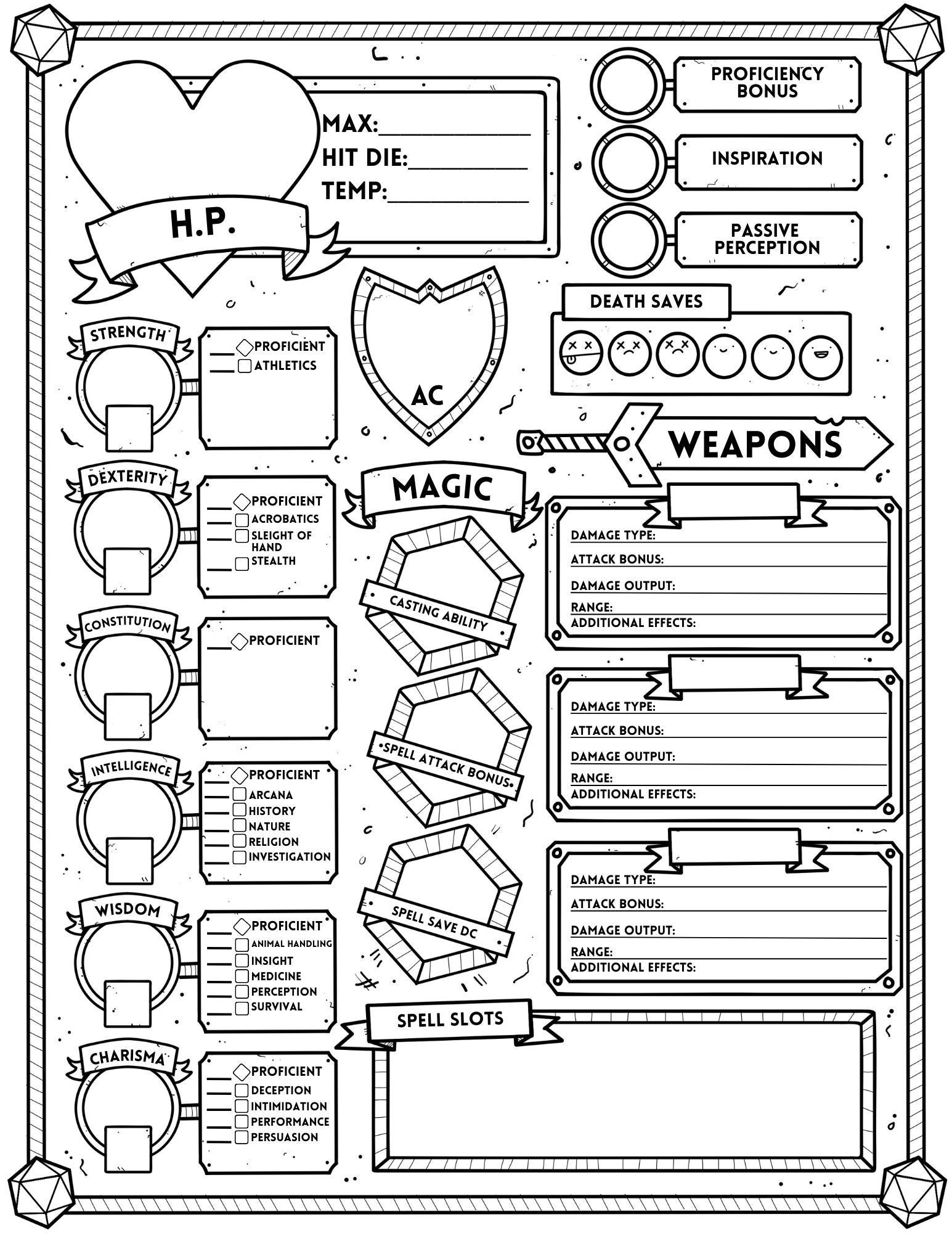 PDF Free Download Pathfinder Printable Character Sheet Pathfinder Character Sheet Pack p2 2024