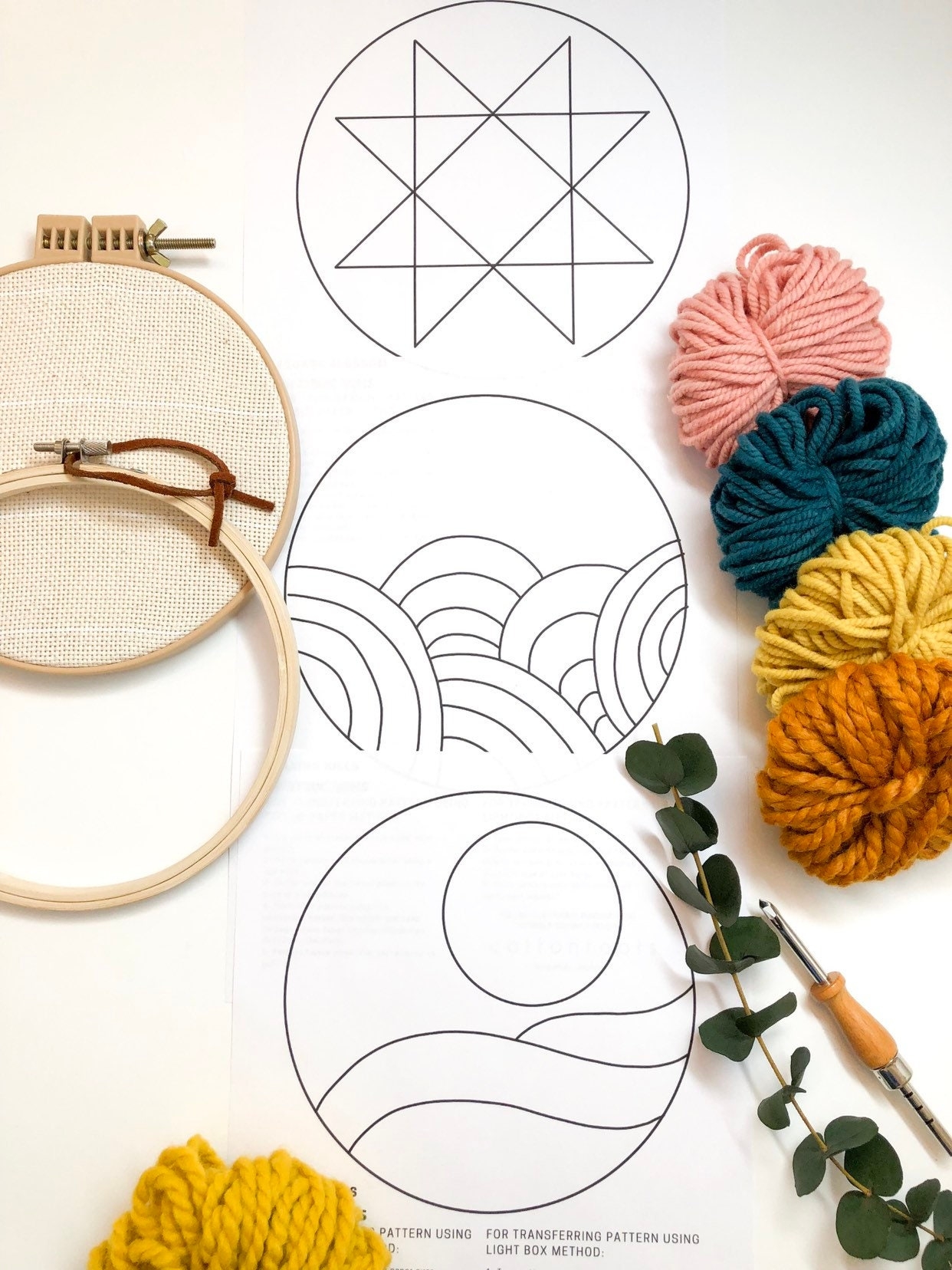 free printable punch needle patterns
