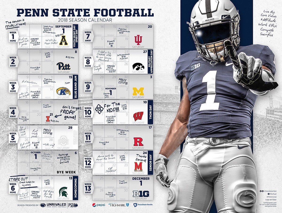 2018 nfl schedule printable