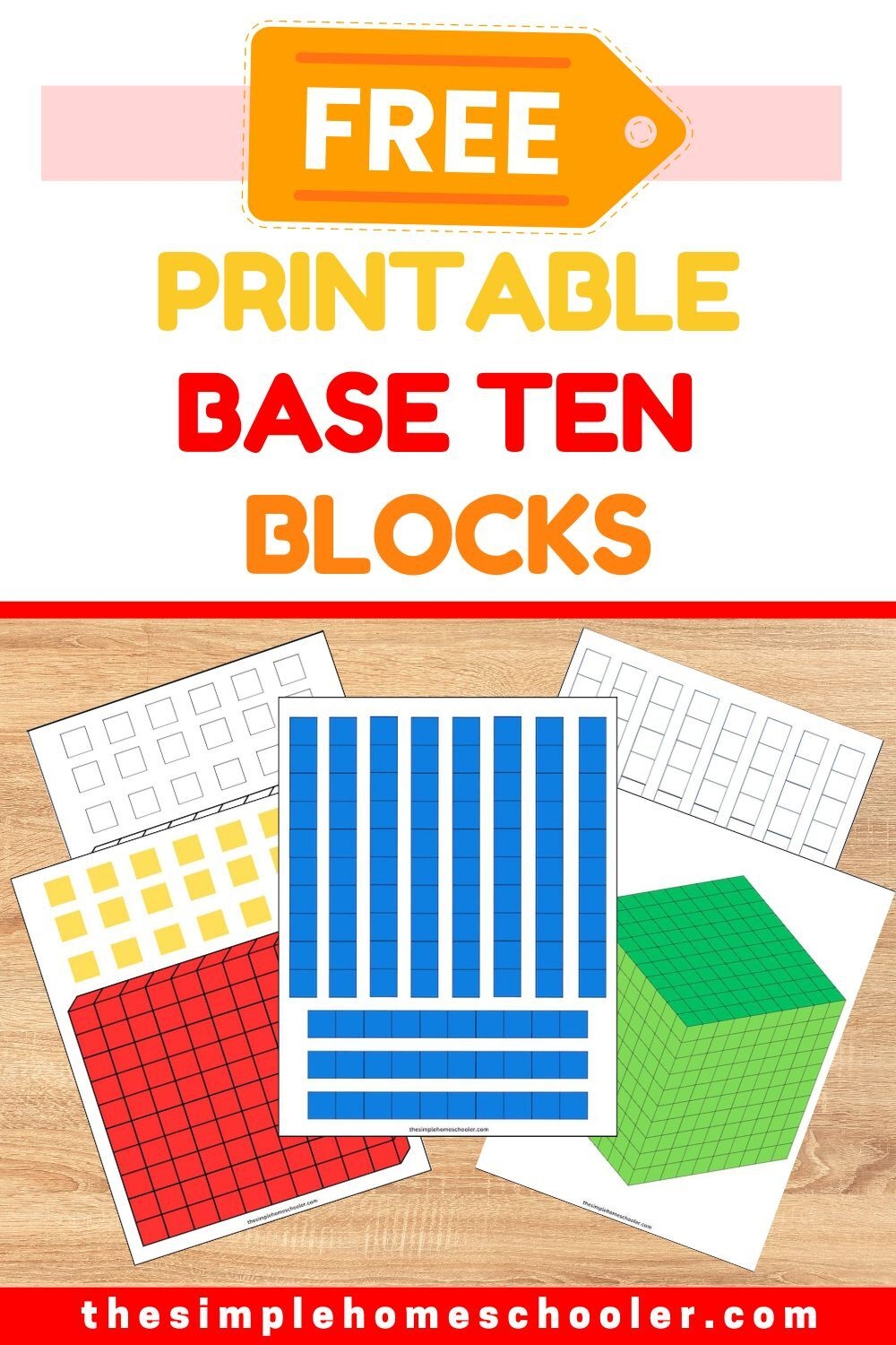 Perfect Printable Base Ten Blocks Up To Thousands The Simple 