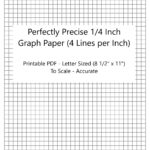 Perfectly Scaled And Precise Printable Graph Paper 4 4 1 4 Inch 4 Lines Per Inch 