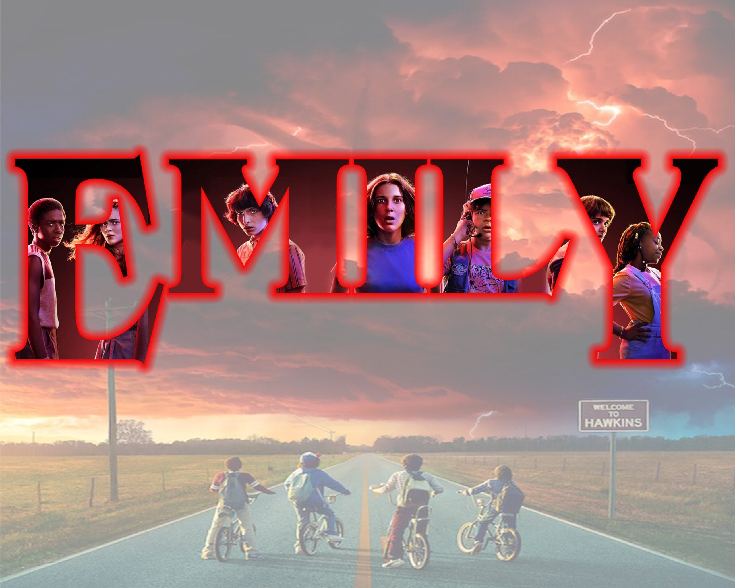 Personalized STRANGER THINGS Name Word Art Print Or Digital 