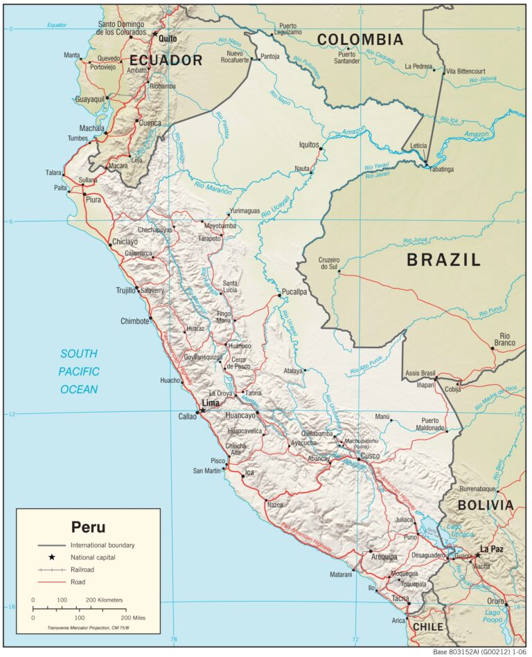 Peru Maps Perry Casta eda Map Collection UT Library Online