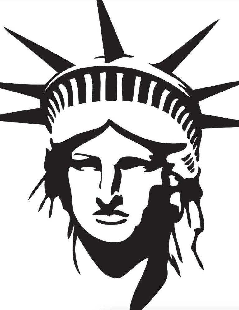 Peter Max Statue Of Liberty Coloring Page Free Printable Sheets