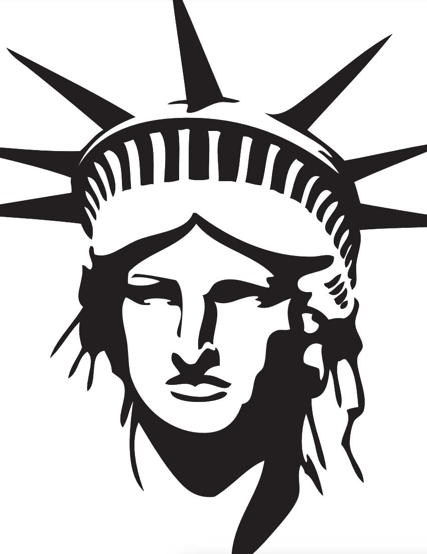 Peter Max Statue Of Liberty Coloring Page Free Printable Sheets