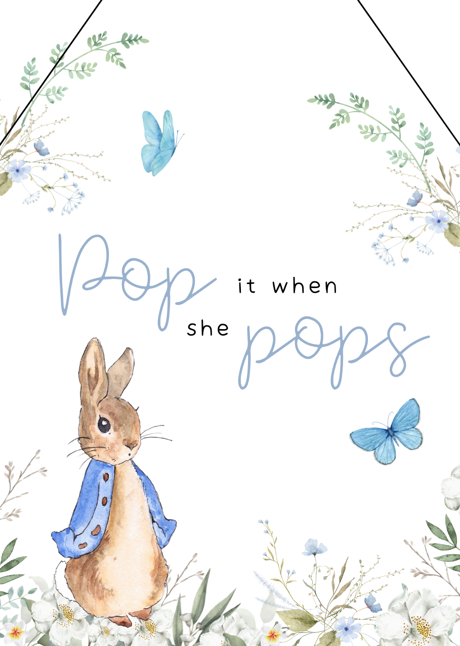 peter rabbit baby shower free printables