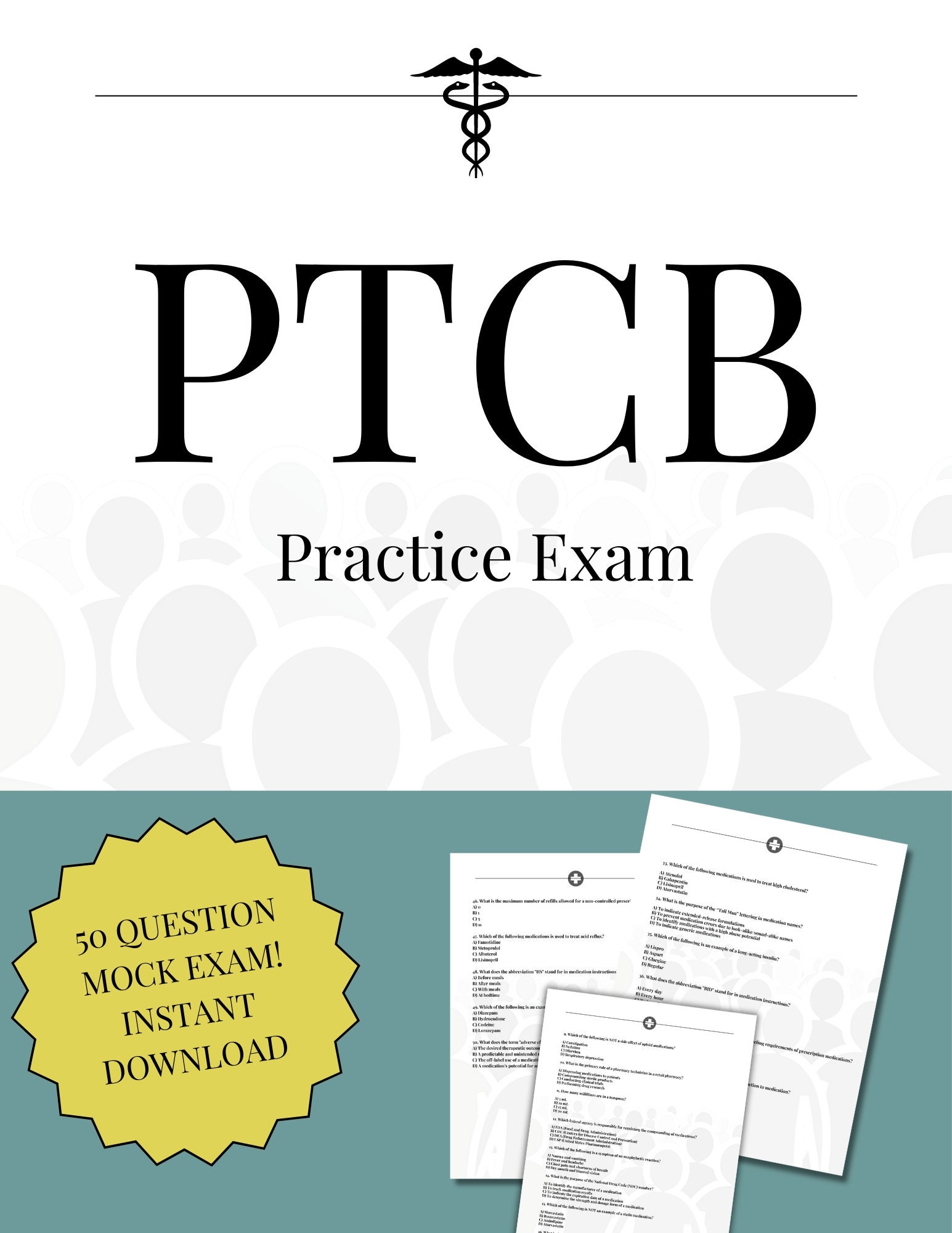 Pharmacy Tech Test Prep Etsy