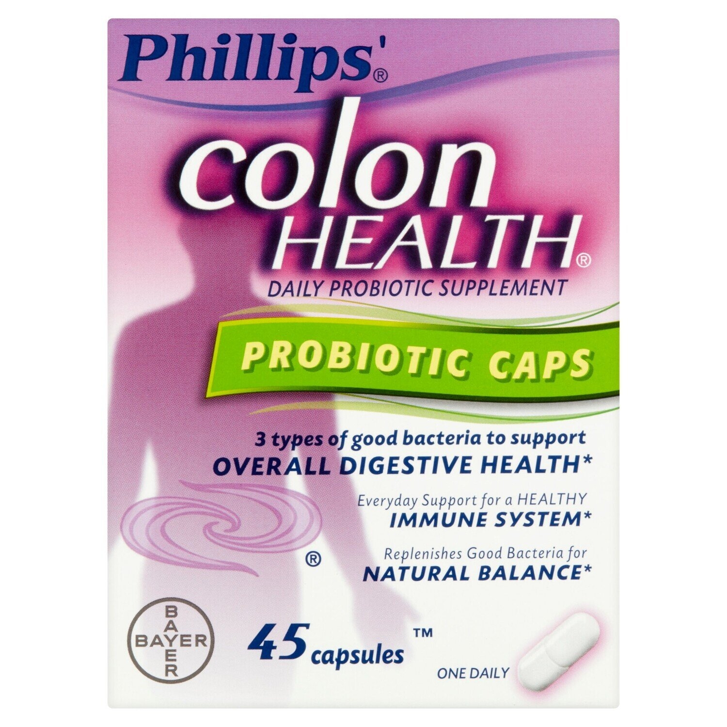 Phillips Colon Health Daily Probiotic Immune Health Support Capsules 45 Ct