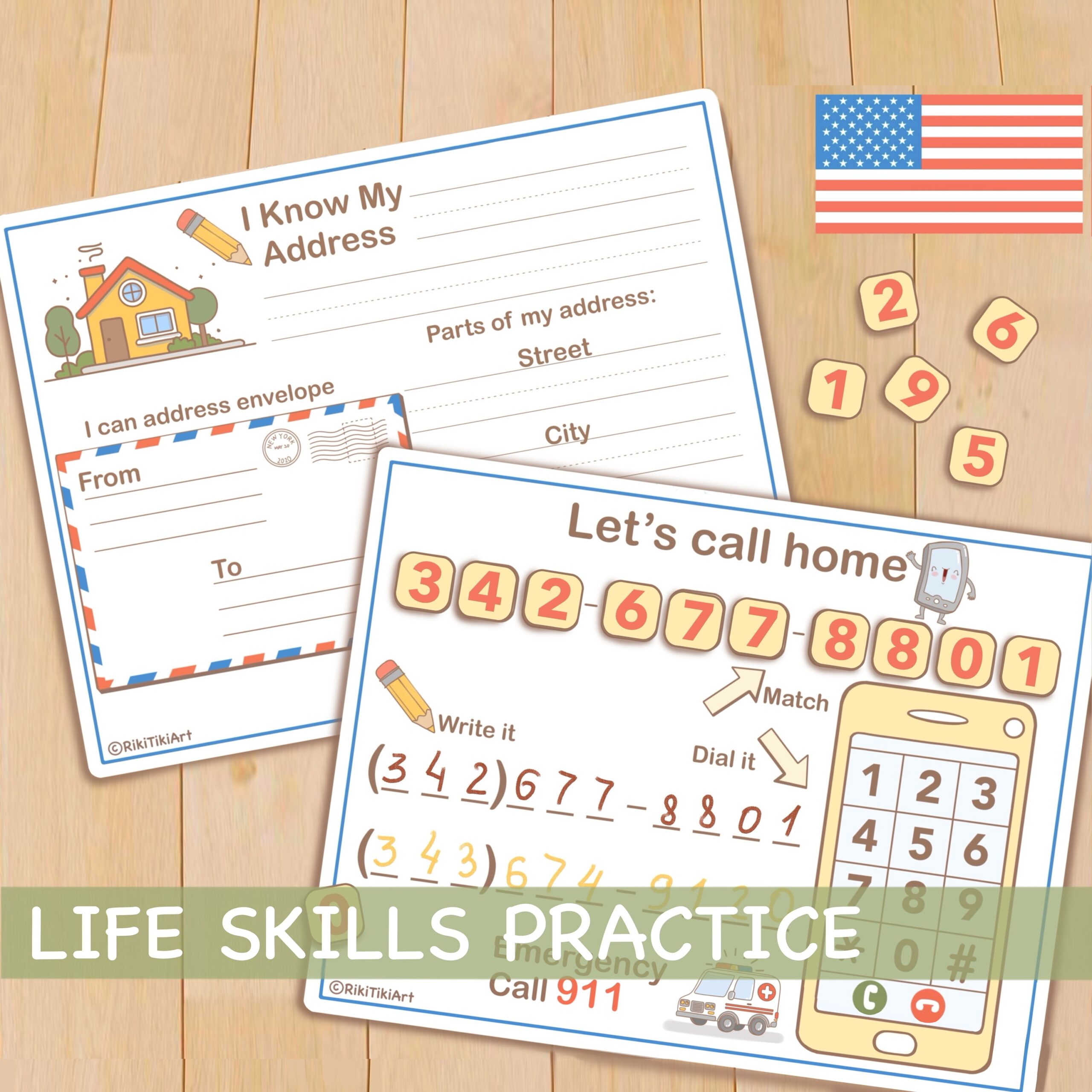 kindergarten adrees and phone numberworksheets free printable