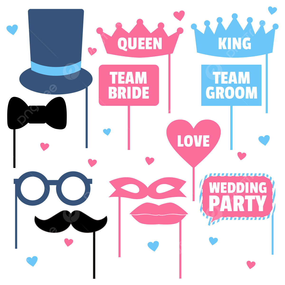 Photo Booth Props Printable PNG Transparent Images Free Download Vector Files Pngtree