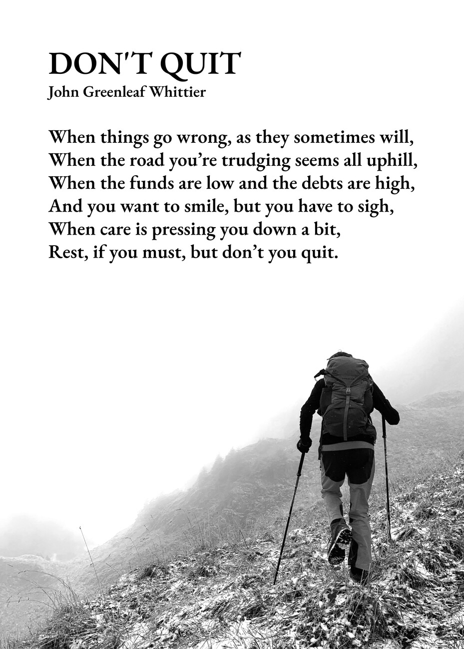 Photography Don t Quit Poem