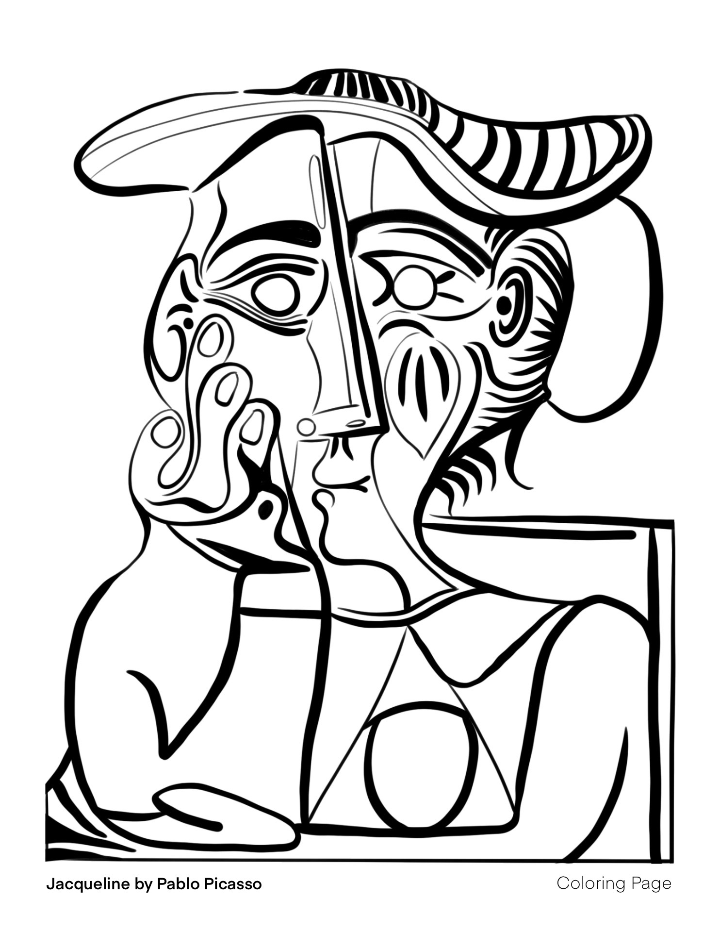 Picasso Art Coloring Pages 10 Free PDF Printables Printablee
