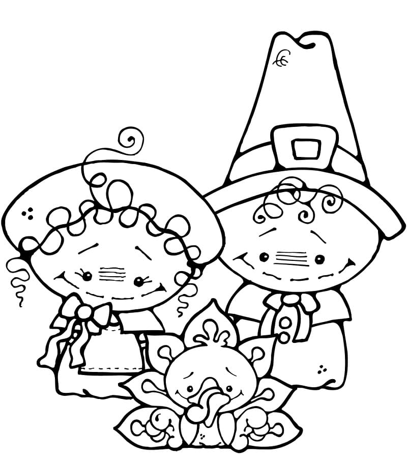 Pilgrim Boy And Girl 1
