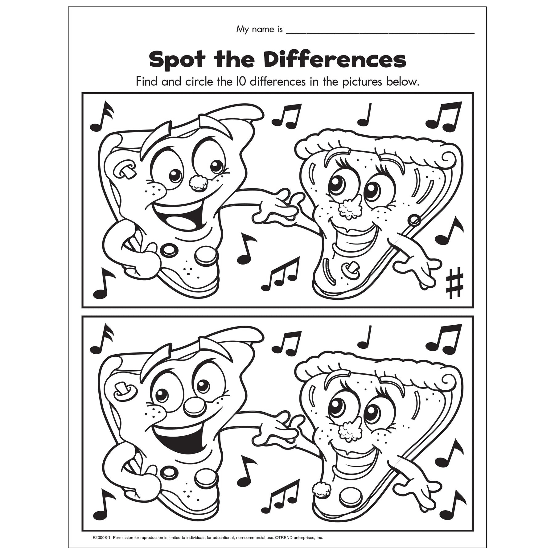 Pin On Free Printable Spot The Difference Puzzles Worksheets Library