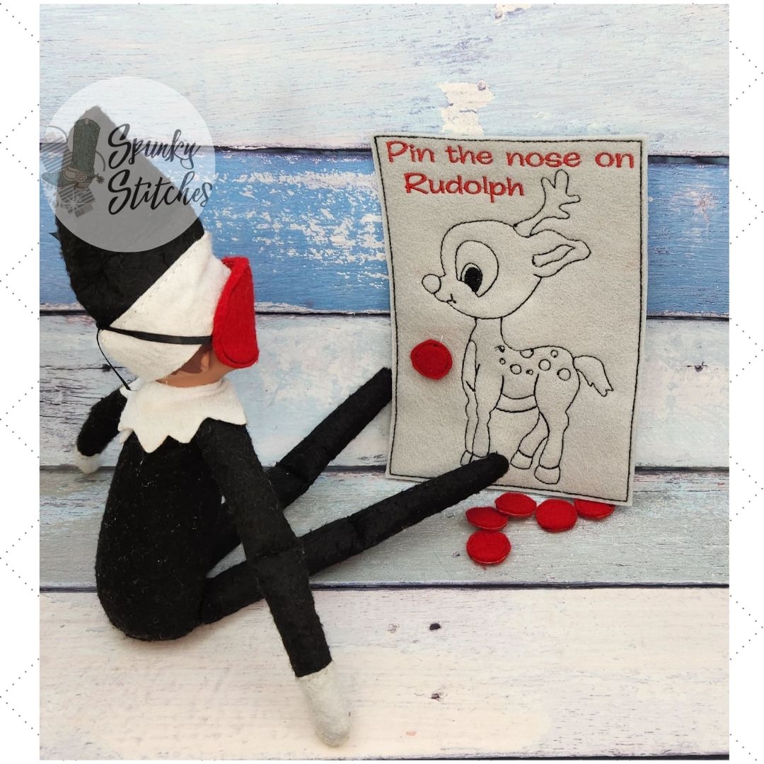 Pin The Nose On Rudolph Elf Activity