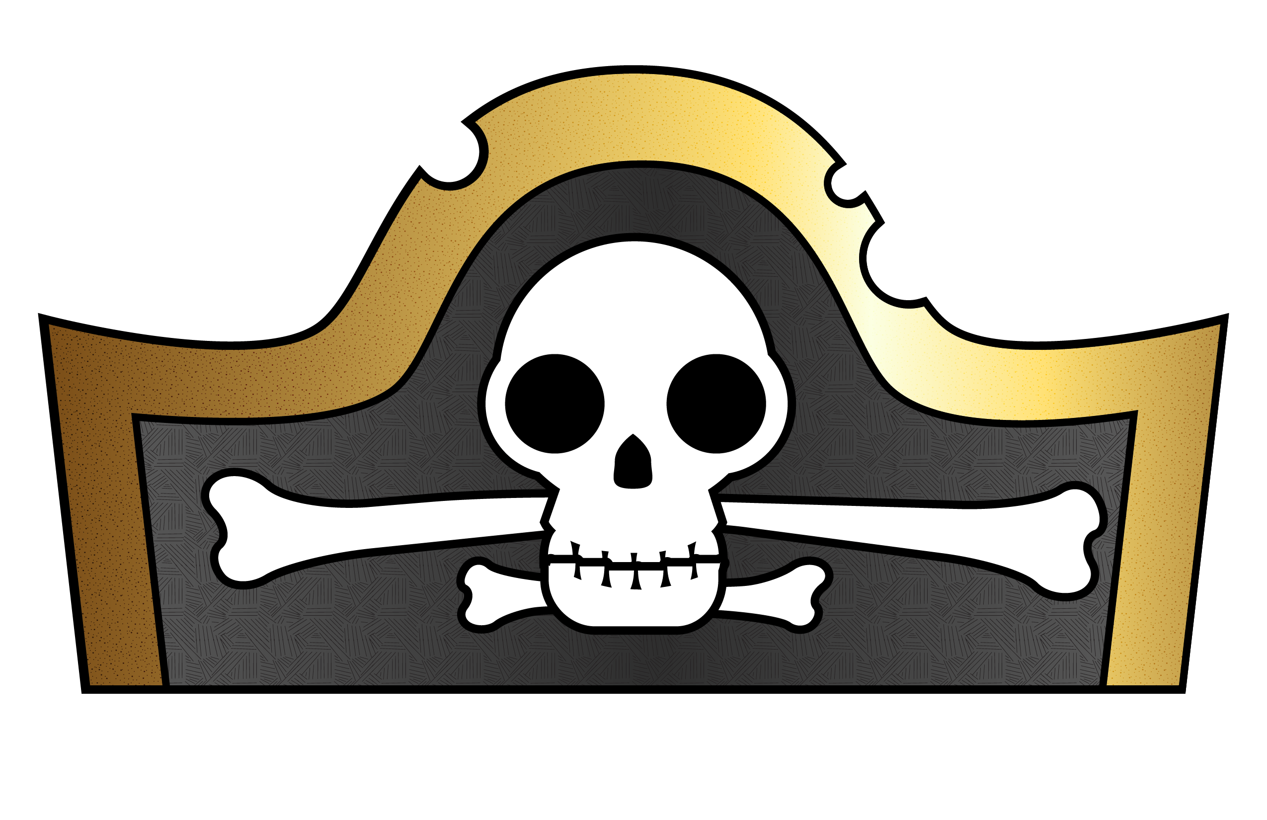 printable pirate hat template