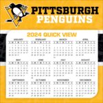 Pittsburgh Penguins NHL Calendar 2024 Worksheets Library