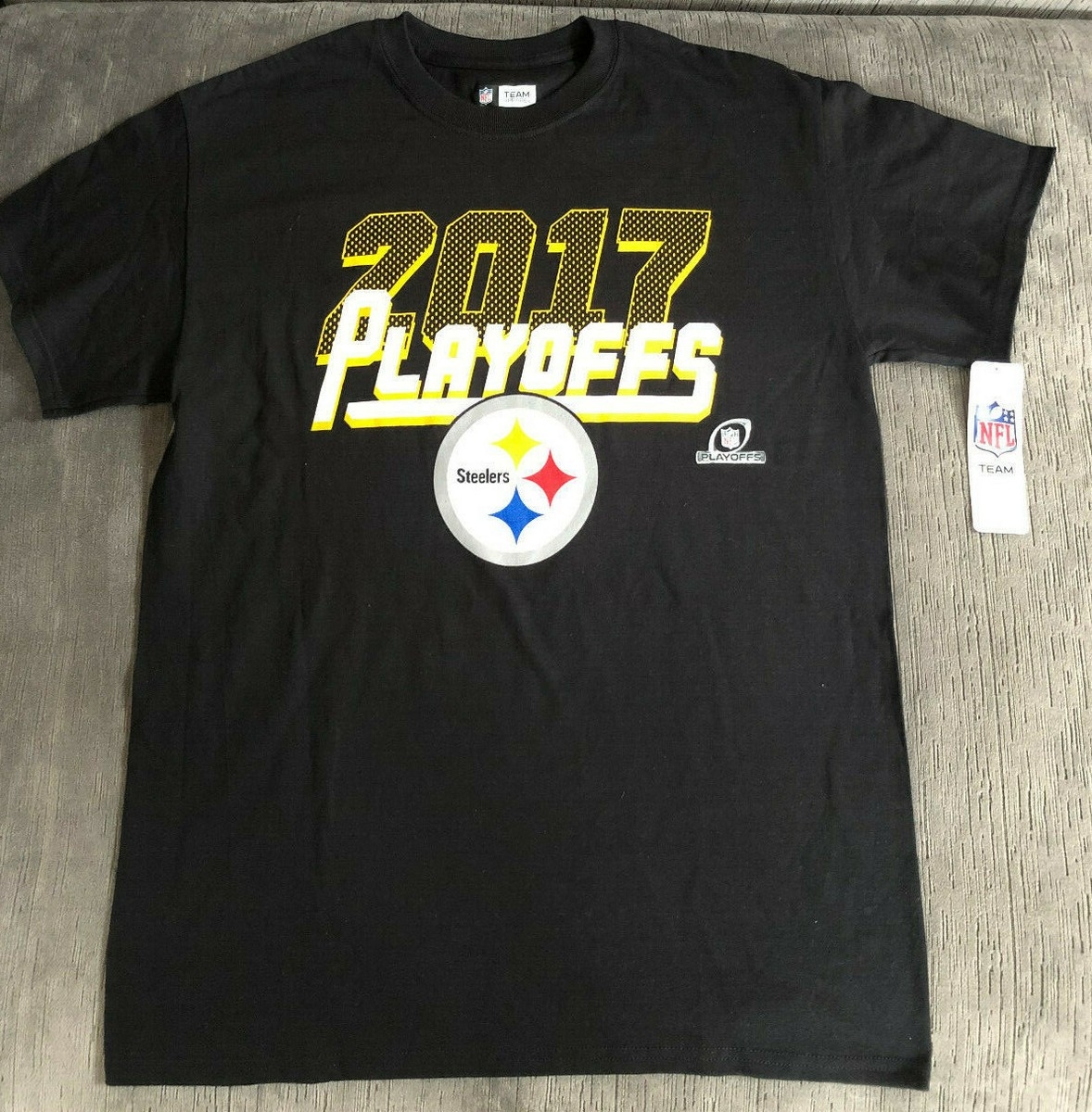 Pittsburgh Steelers 2017 Playoffs Men s T Shirt NFL Merchandise New With Tags