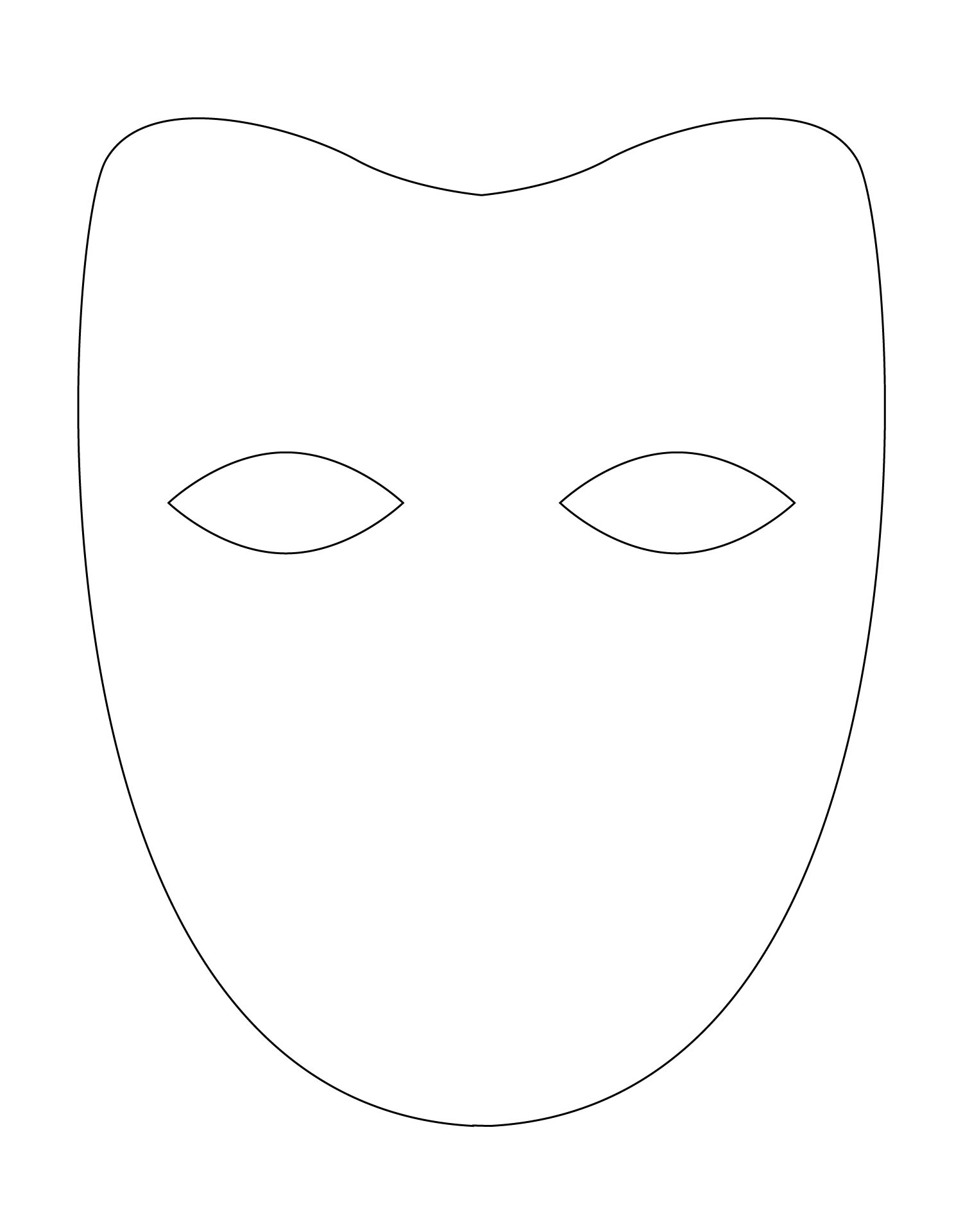 Plain Masks Templates 10 Free PDF Printables Printablee