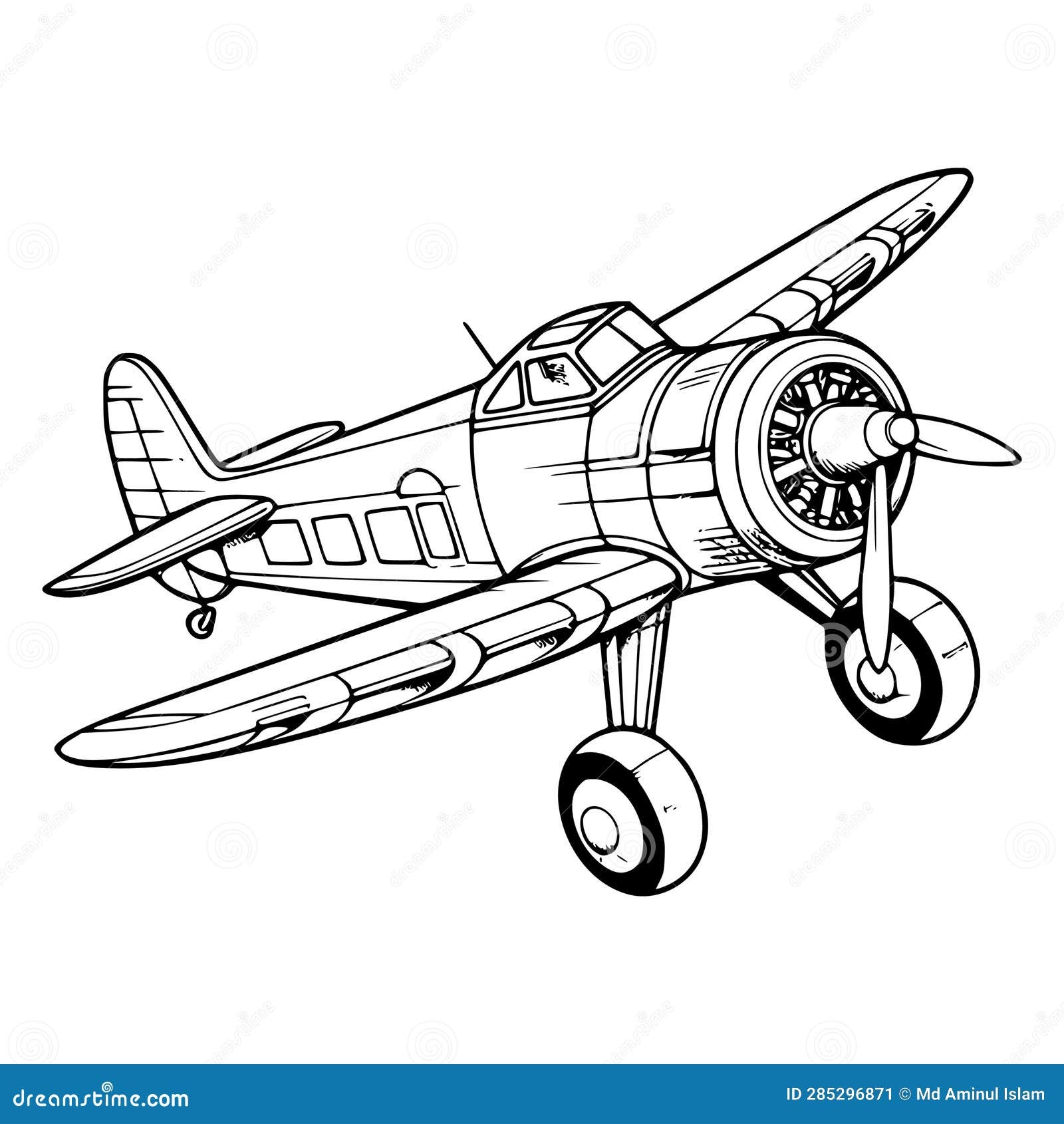 free printable airplane coloring pages