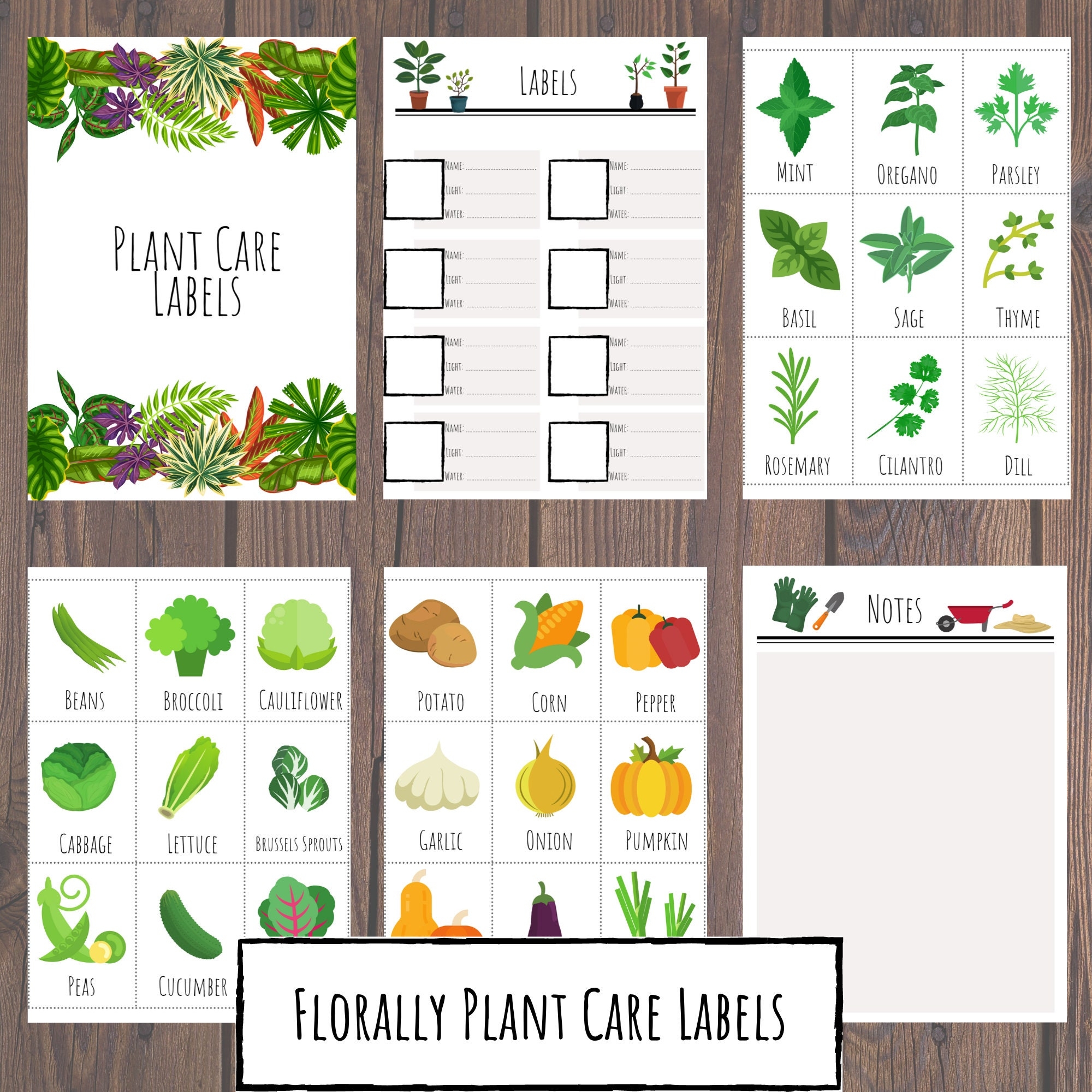 free printable plant labels