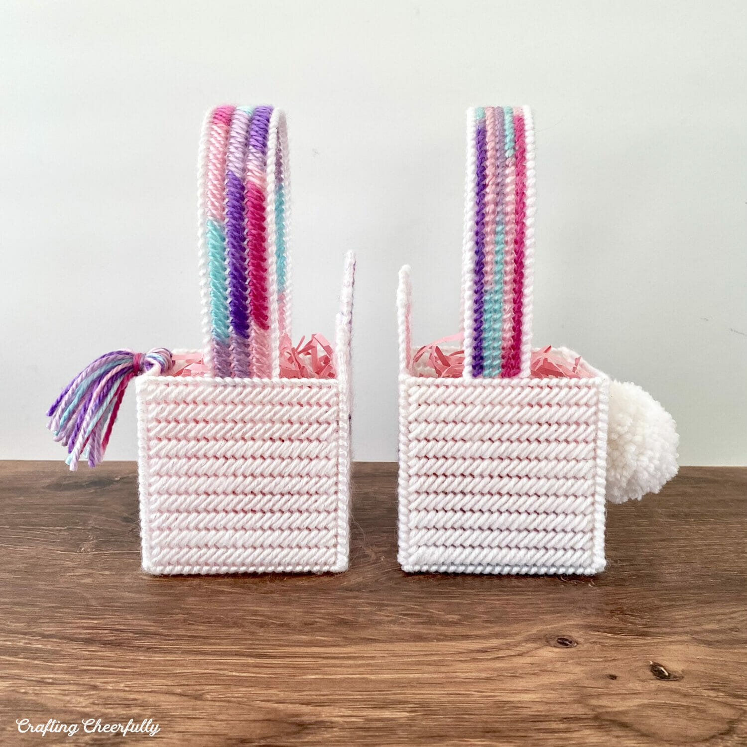 Plastic Canvas Easter Baskets Crafting Cheerfully