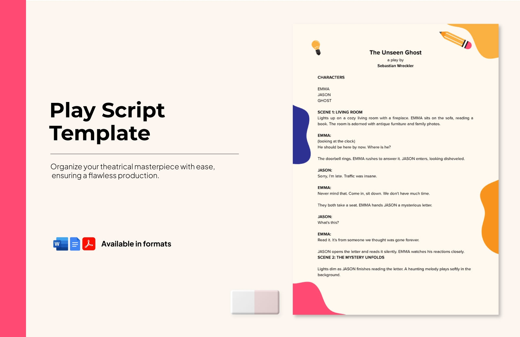 Play Script Template In Word PDF Google Docs Download Template