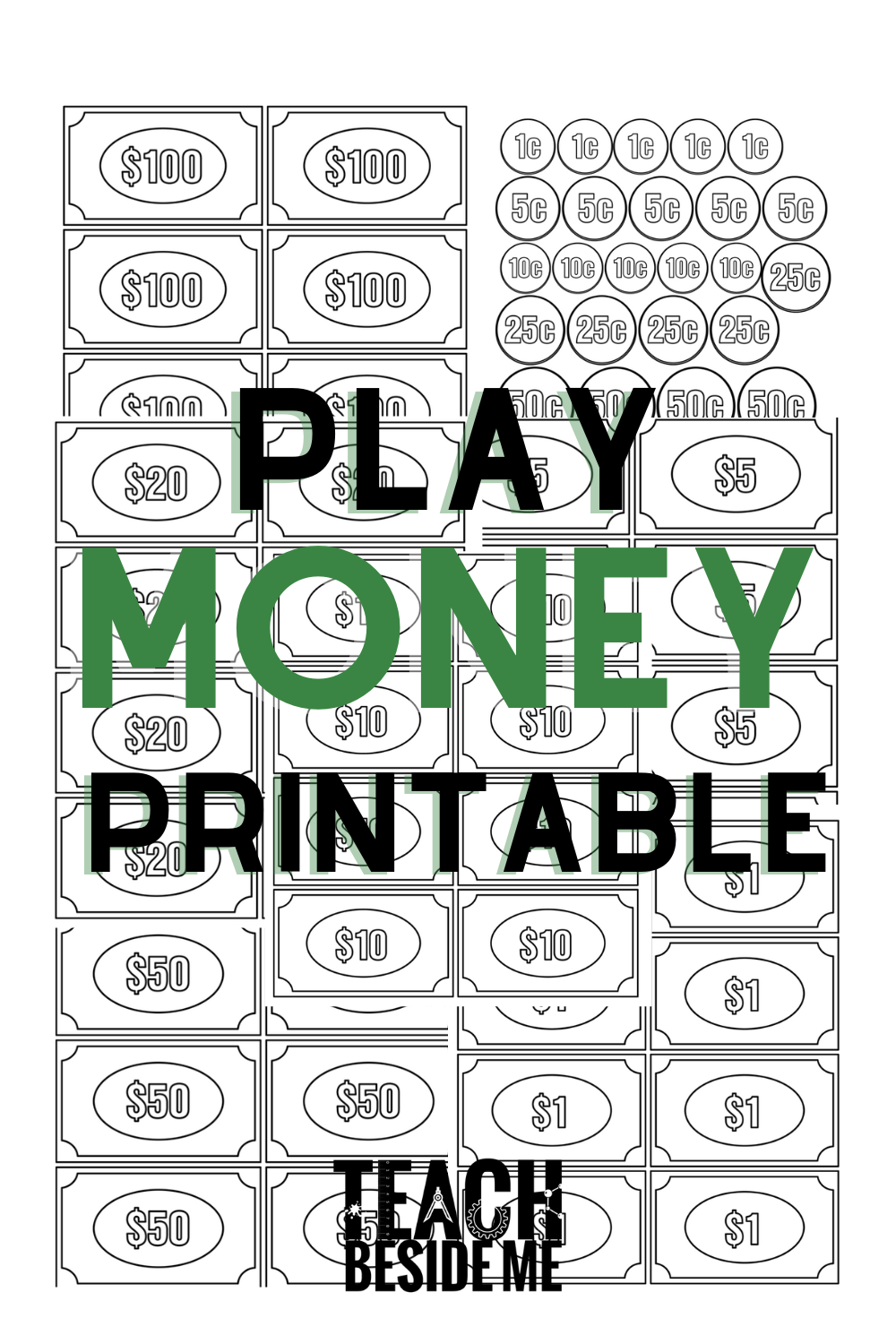free play money printable