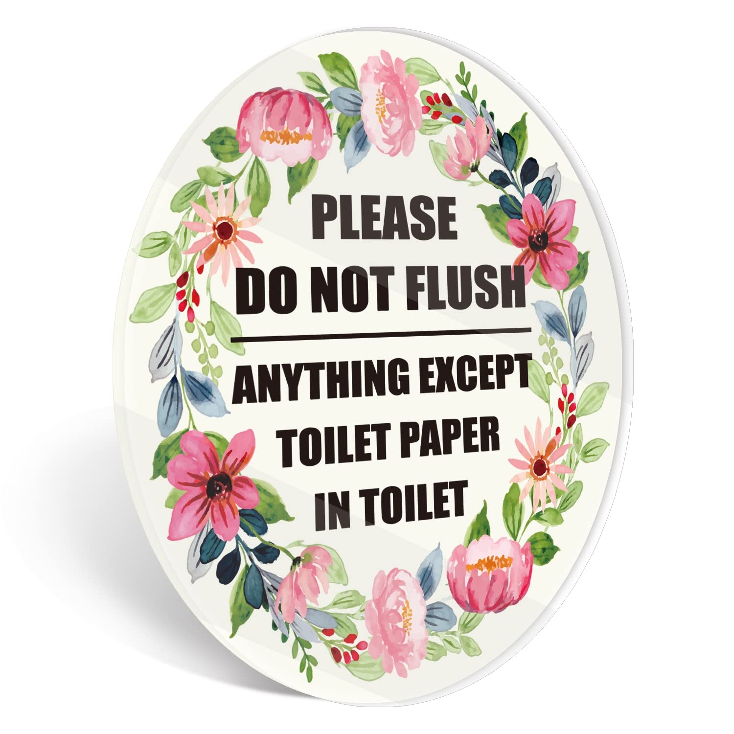 printable do not flush signs