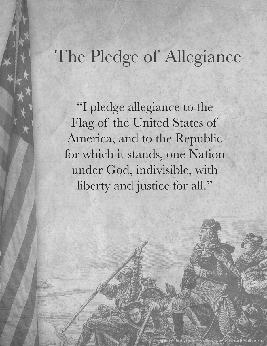 Pledge Of Allegiance Words Printable Social Studies