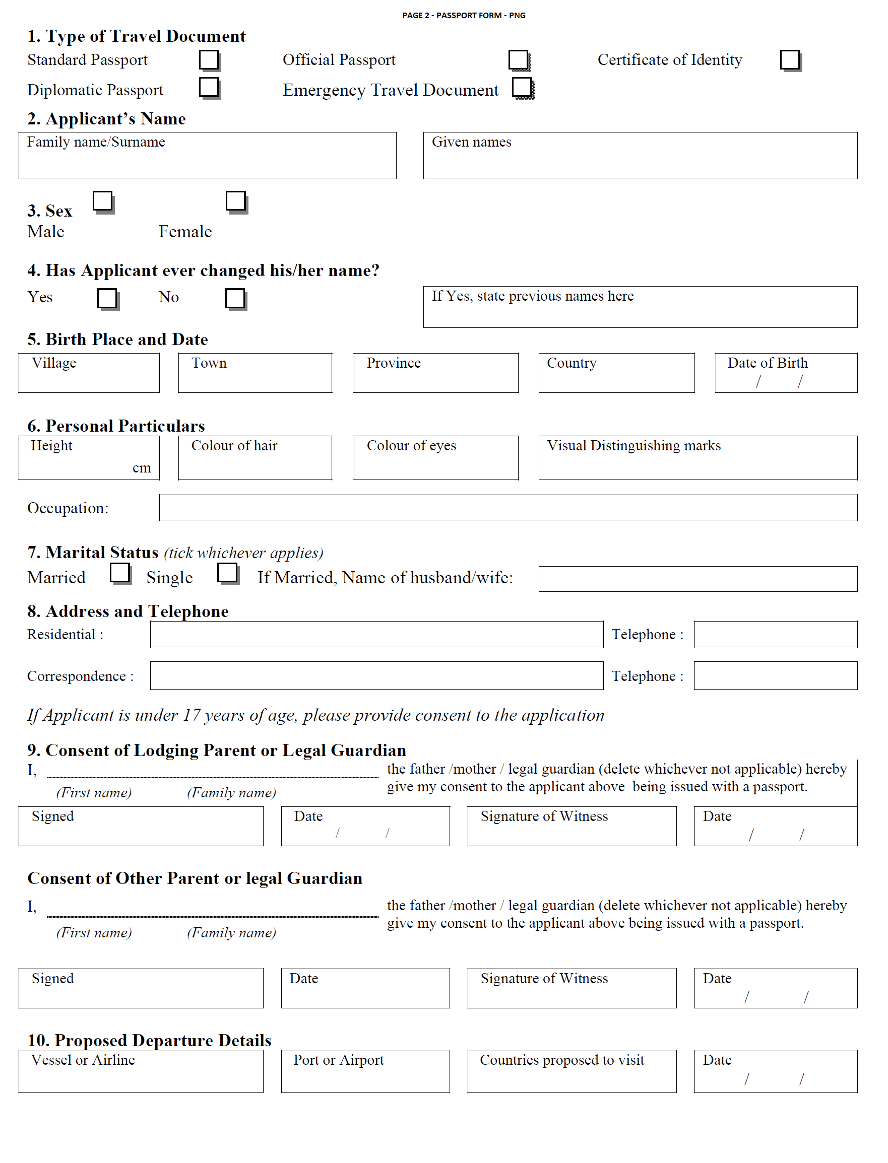 PNG Passport Application Requirements Forms And Fast Processing Tips PNG ICT Meri