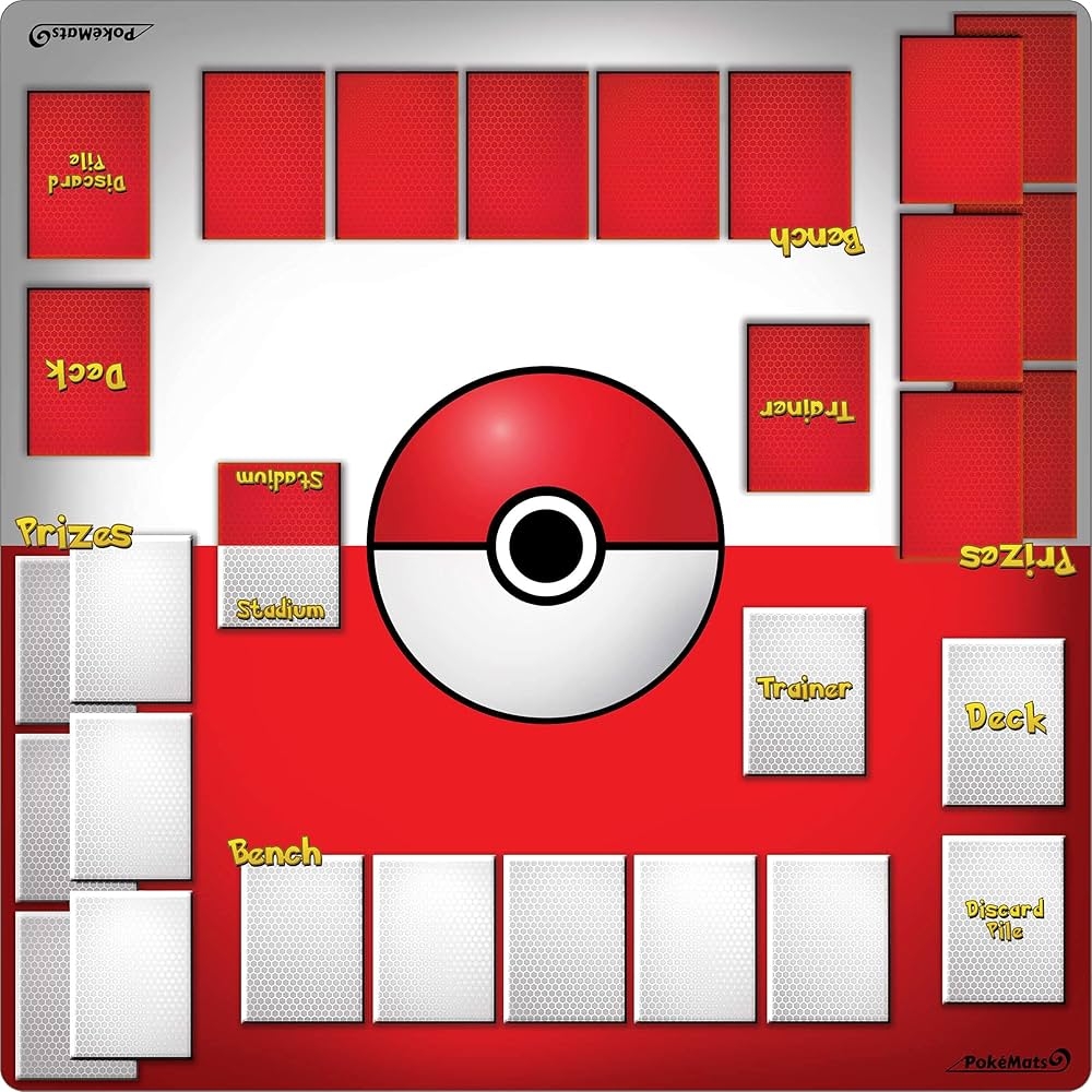 Pok Mats 2 Player Trainer Playmat For Pokemon Trading Card Game Amazon ae Toys