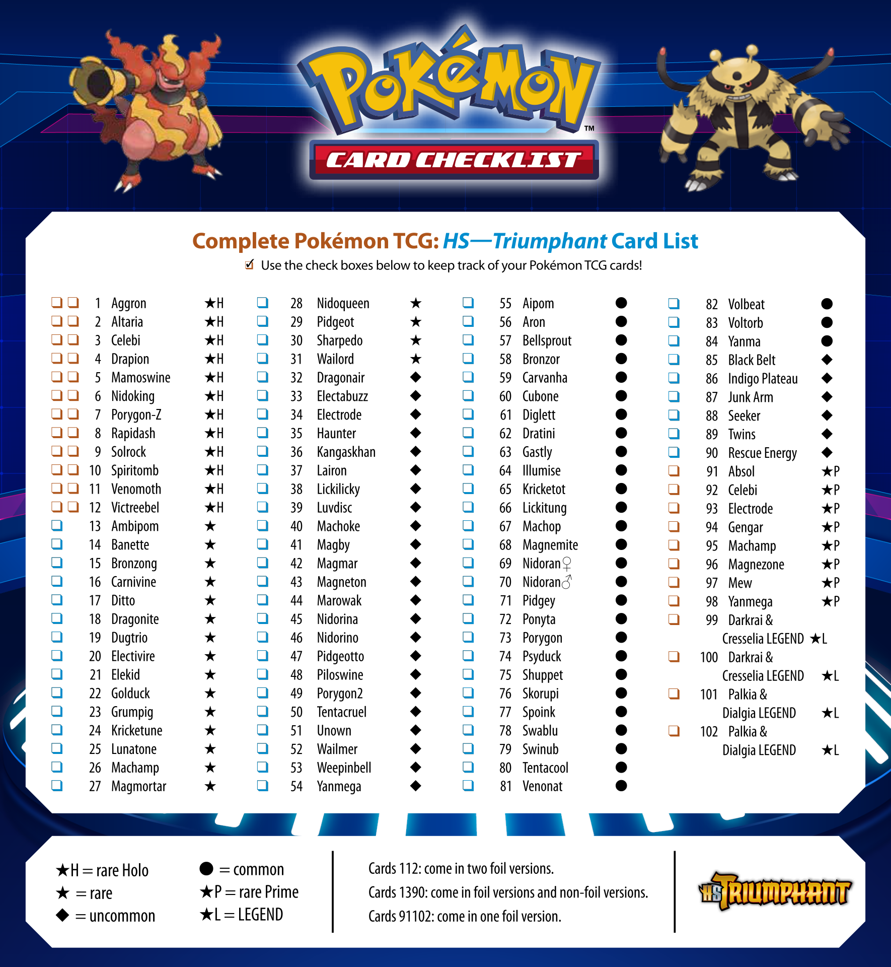 Pokemon Checklist 10 Free PDF Printables Printablee