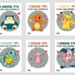 Pokemon Inspired Valentine s Day Cards Printable Class Valentine s Day Cards Anime Valentine s Etsy