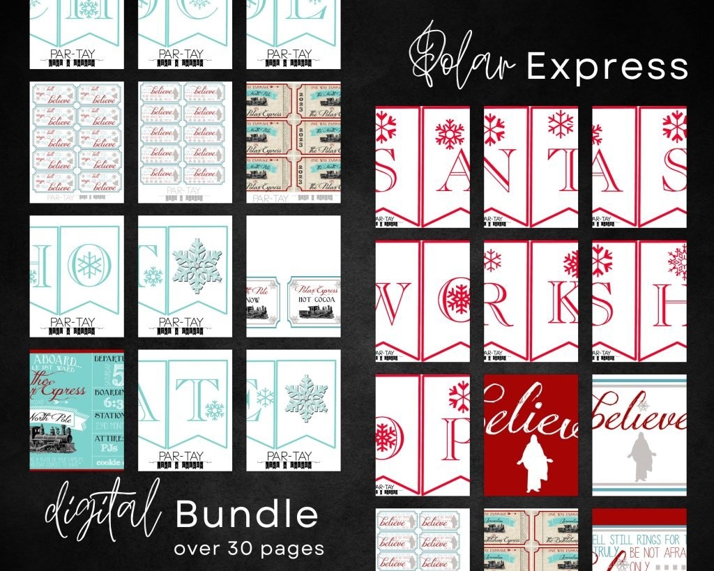 Polar Express Train Tickets Free Printable Party Like A Cherry