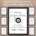 Polaroid Guest Book Sign Photo Guestbook Sign Printable Canva Editable Guestbook Sign Template In 5x7 And 8x10 Etsy