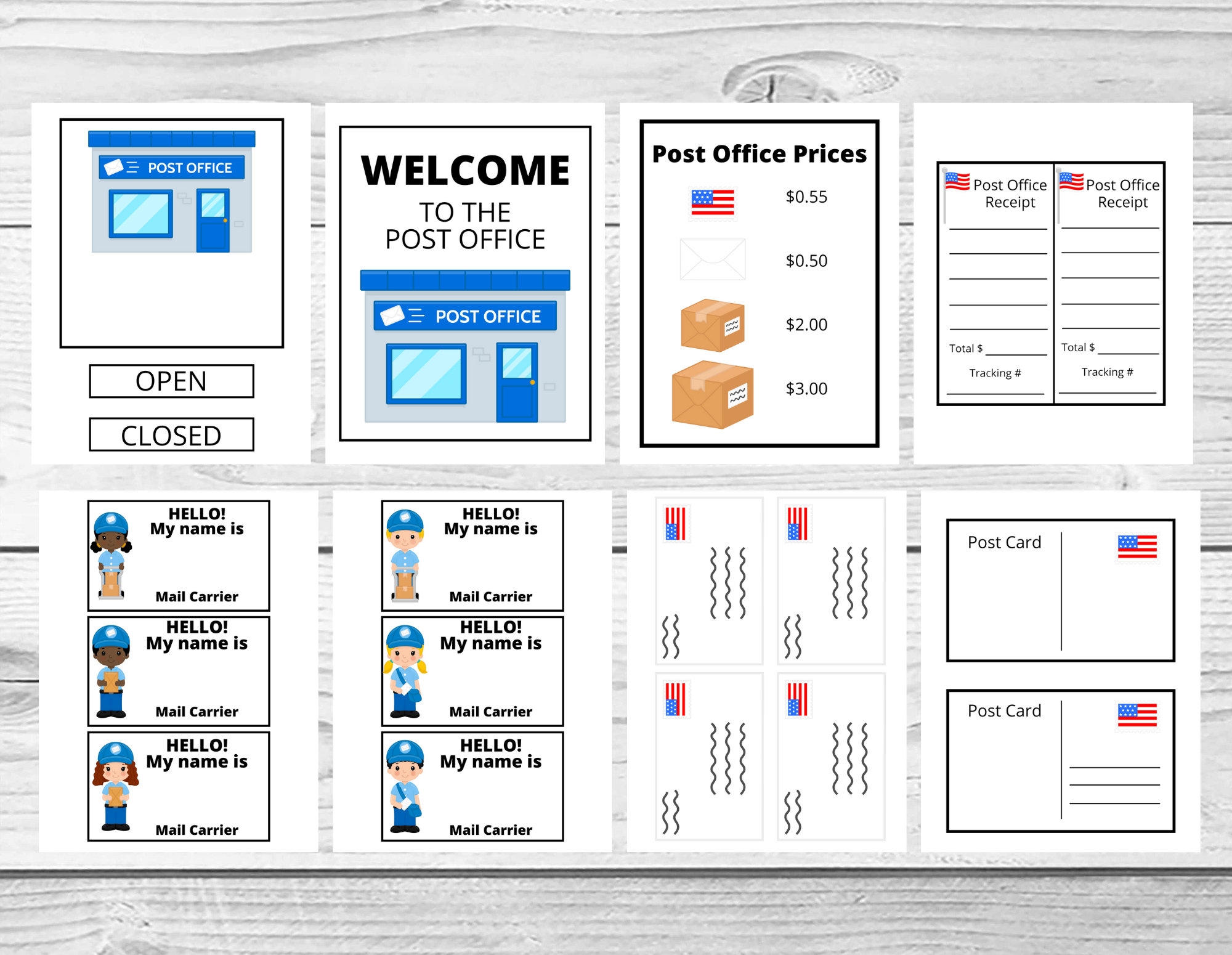 preschool post office printables preschool post office printables
