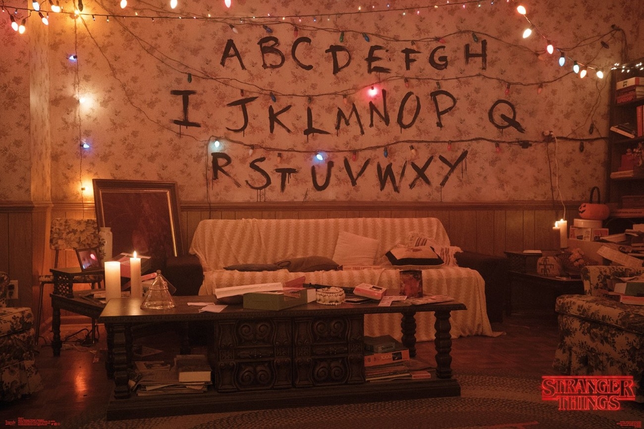 Poster Stranger Things Alphabet Wall Art 3 1 FREE Europosters