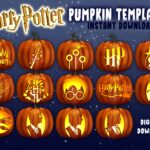Potter Pumpkin Carving Stencils A4 Jack O Lantern Template Patterns