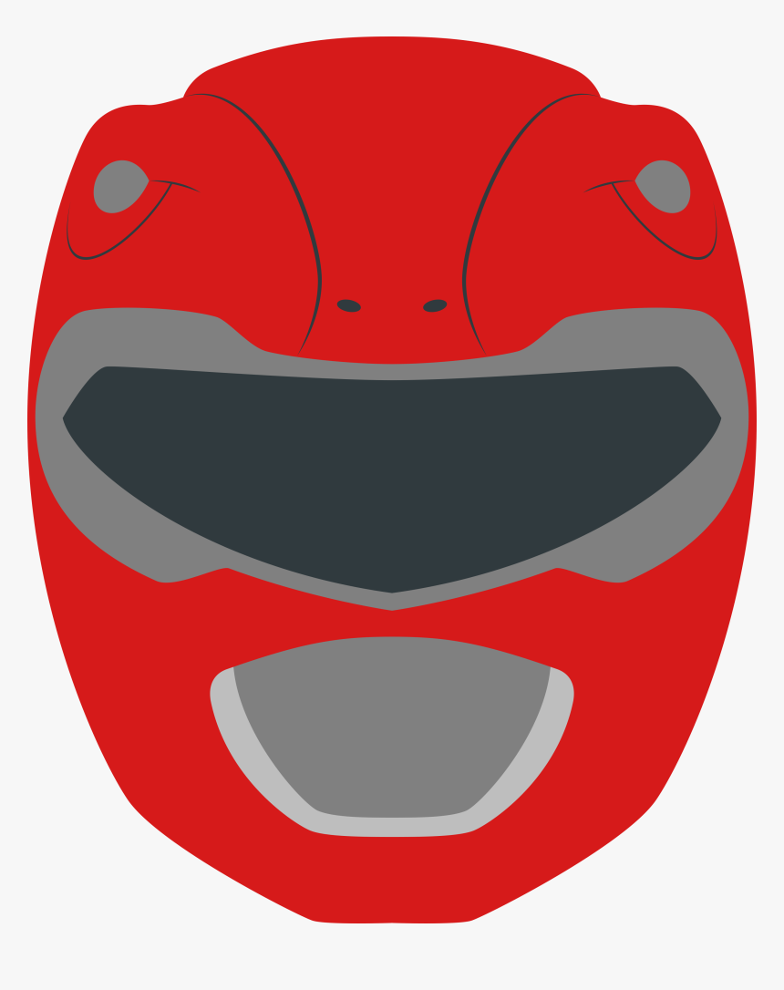 Power Rangers Clipart Helmet Red Power Ranger Svg HD Png Download Transparent Png Image PNGitem