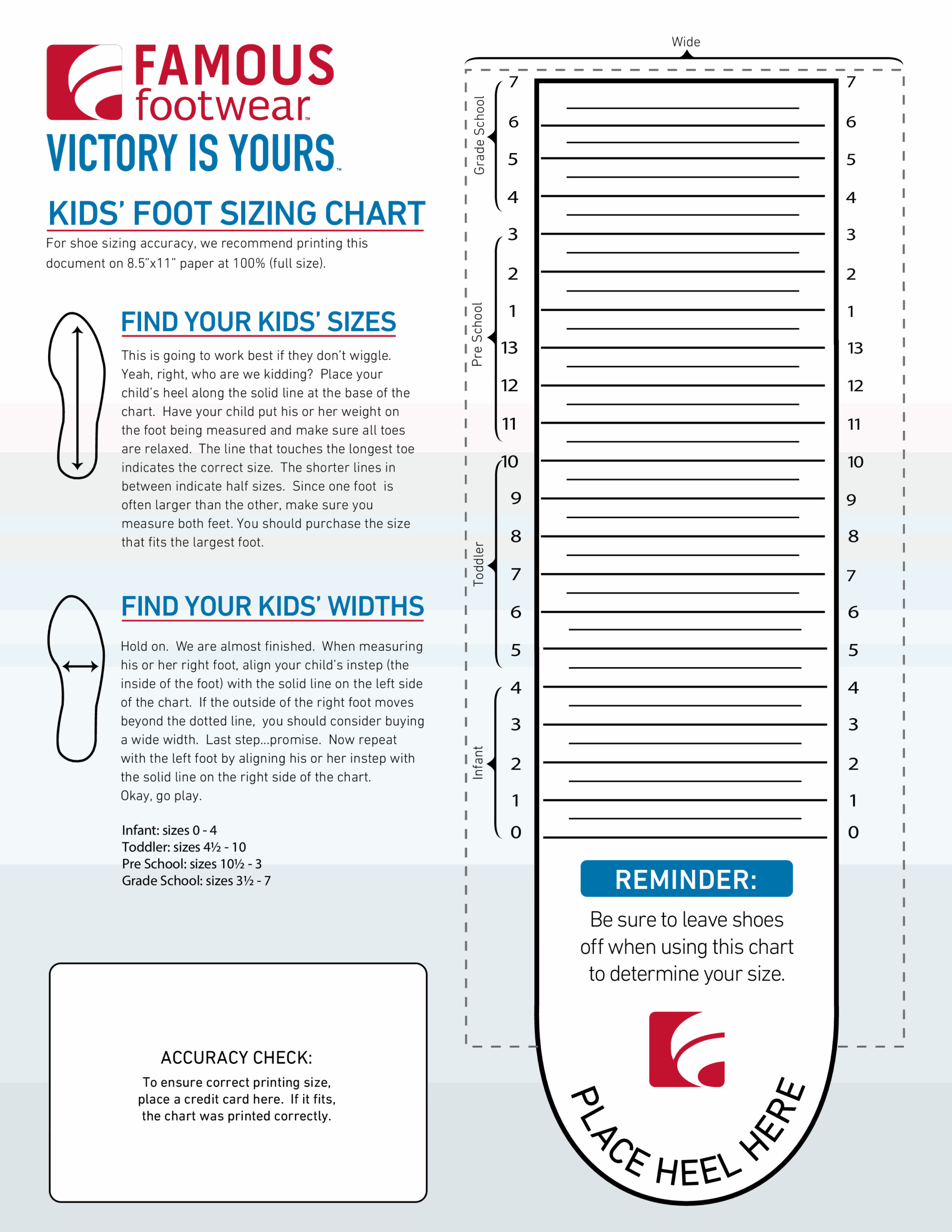 Pozzolanas Foot Measurer US Standard Shoe Size Ruler For Kids 