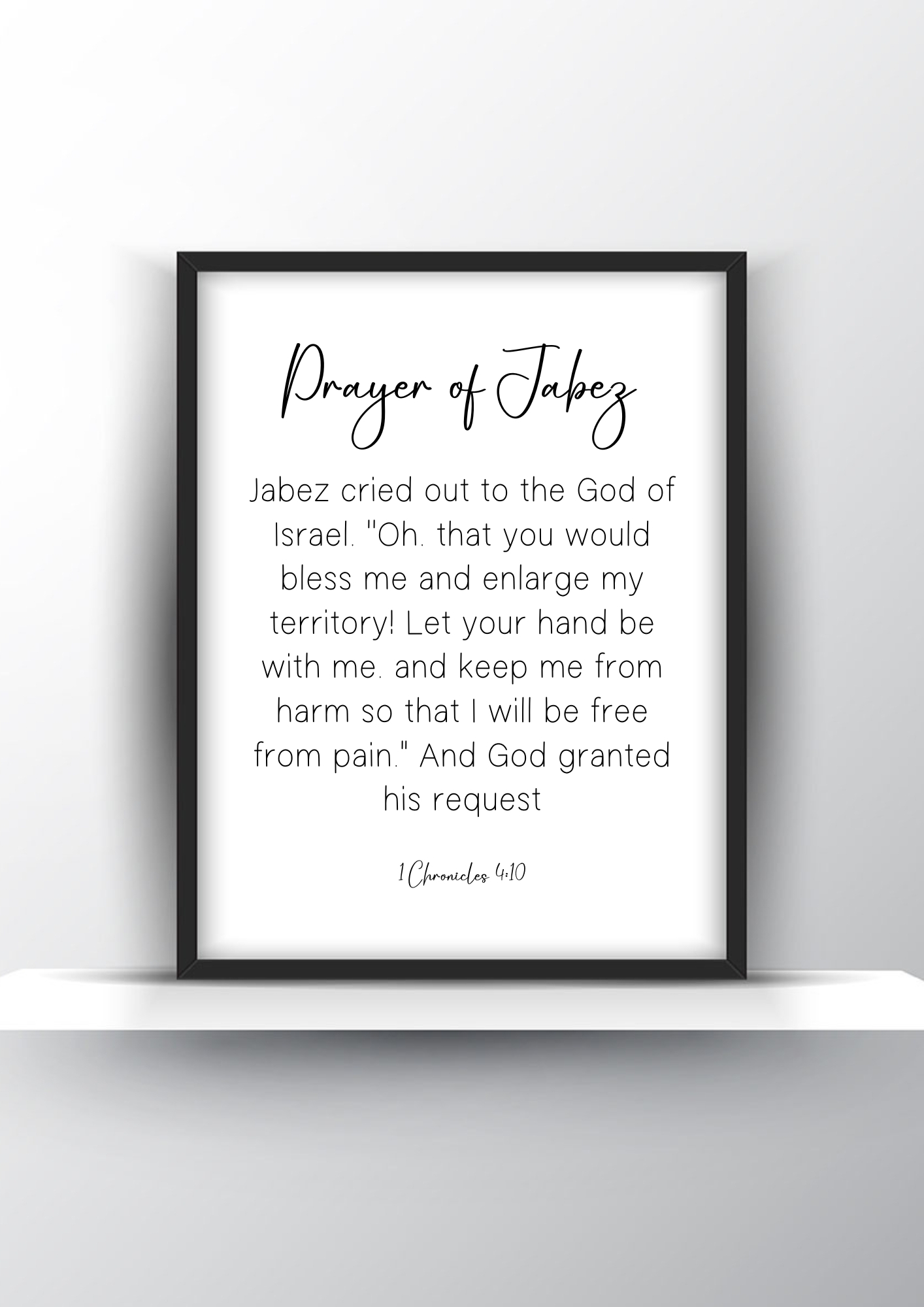 Prayer Of Jabez Printable Wall Art Christian Wall Art