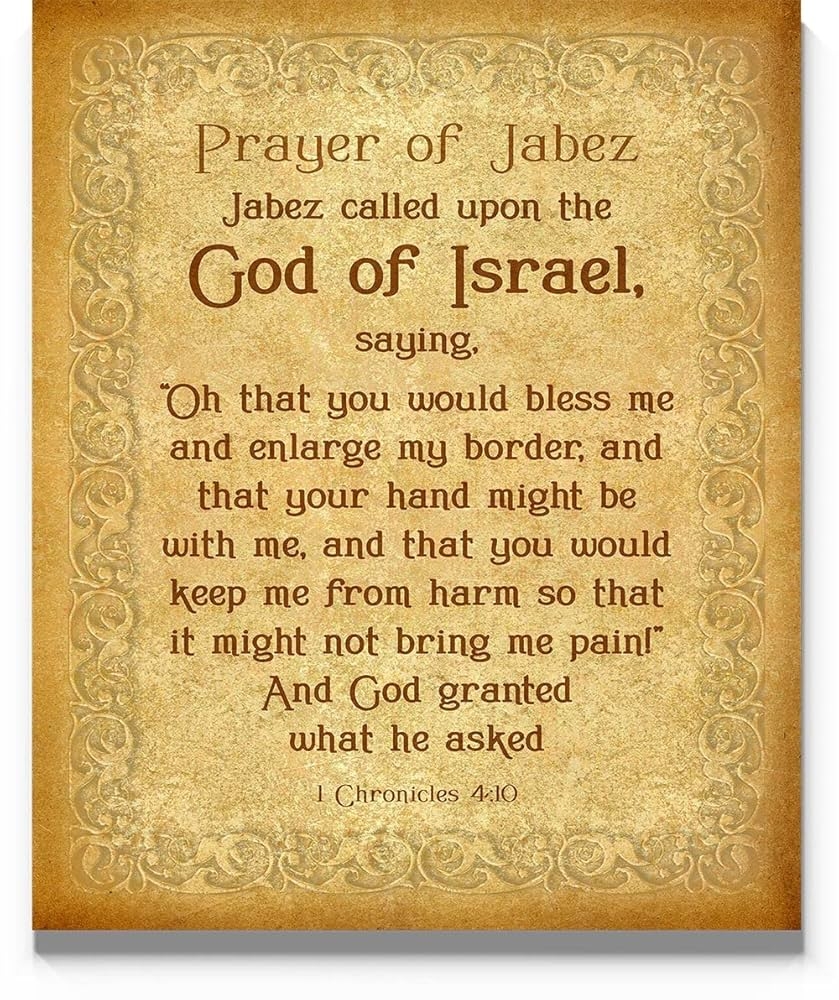 prayer of jabez printable